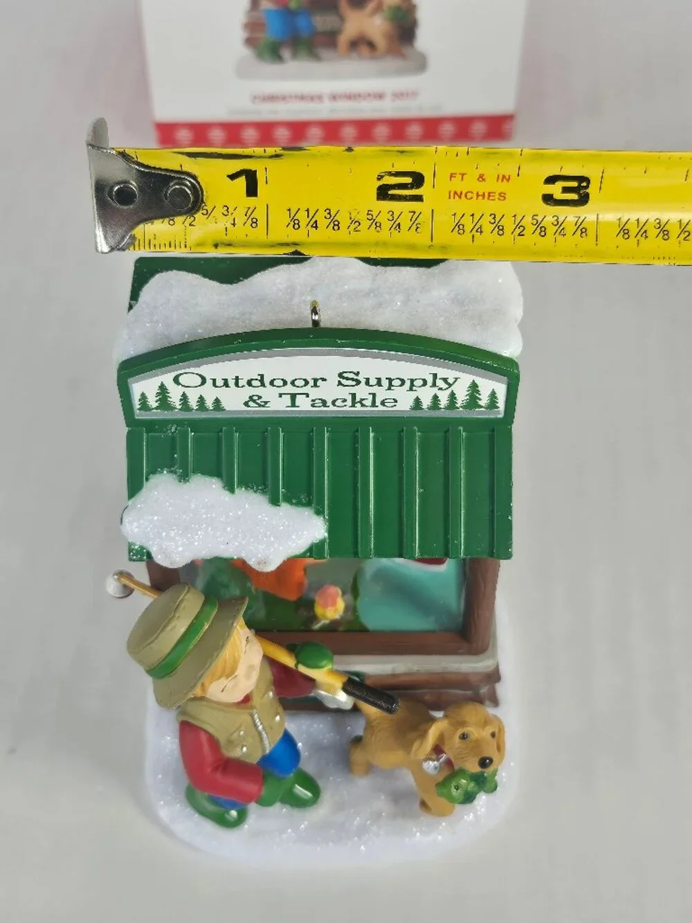 2017 Hallmark Christmas Window #15 Tackle Shop Club Exclusive Ornament QXC5015